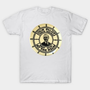 Calvin Coolidge 1924 Presidential Campaign Button T-Shirt